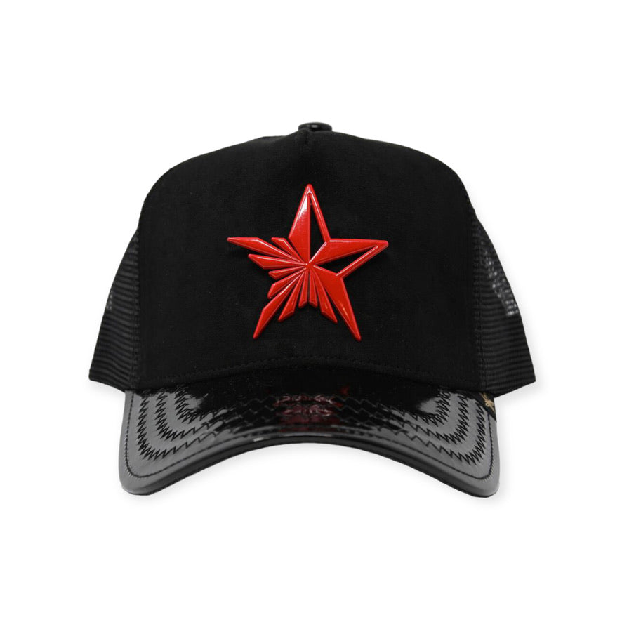 GOLD STAR HATS: Star Logo Trucker Hat GS1034